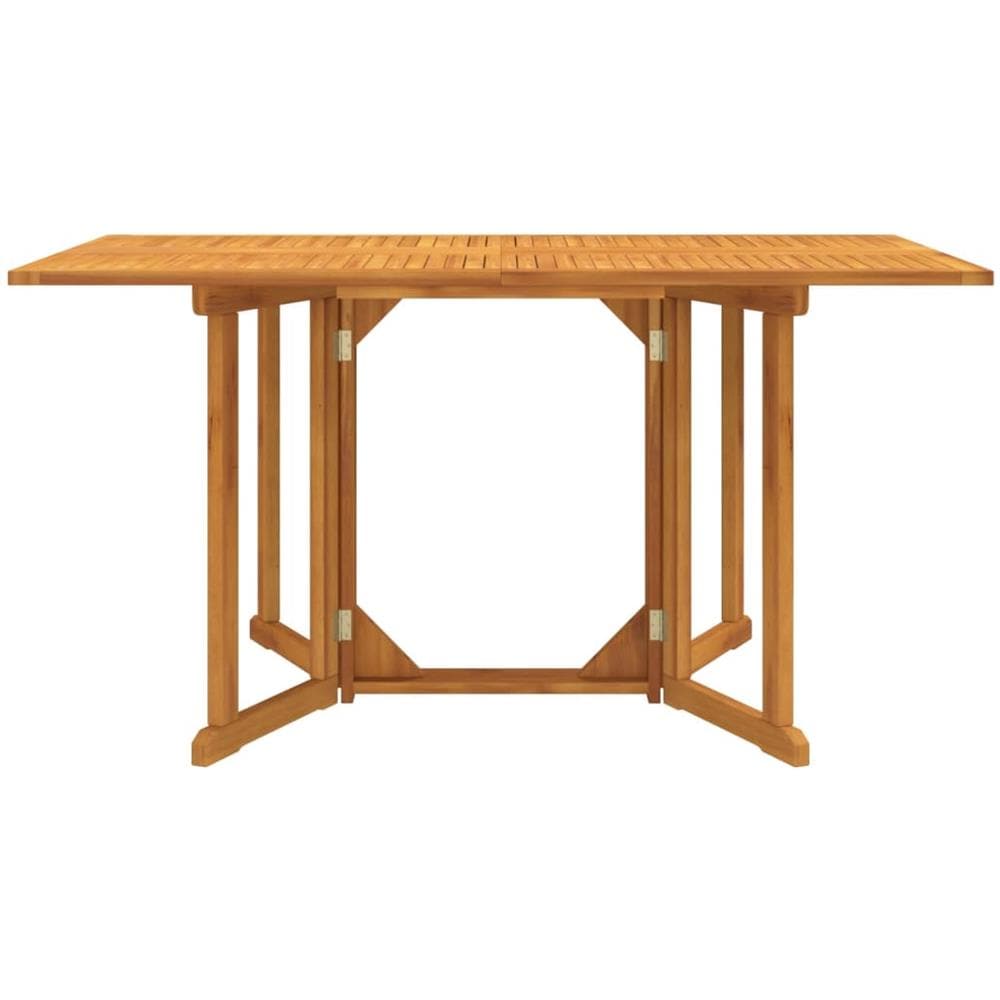 Tavolo Giardino Pieghevole A Farfalla 150x90x75cm Massello Teak - Foto 2