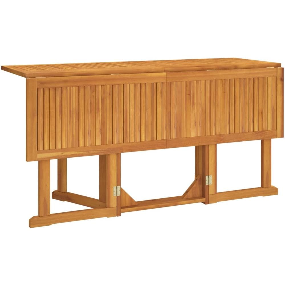 Tavolo Giardino Pieghevole A Farfalla 150x90x75cm Massello Teak - Foto 3