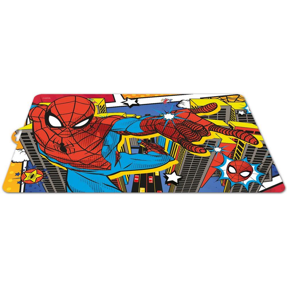 Tovaglietta Individuale Blu E Rossa Per Bambini In Plastica Spiderman Uomo Ragno - Foto 1