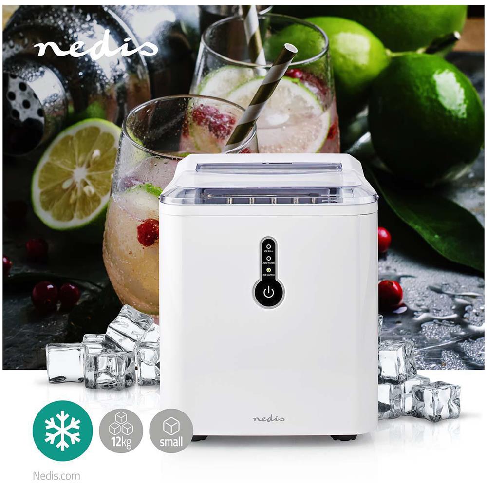 KAIC100FWT macchina per cubetti di ghiaccio Macchina per la produzione di cubetti di ghiaccio integrata /indipendente 12 kg / 24h 120 W Bianco - Foto 2