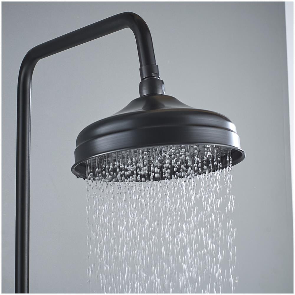 Rubinetto per doccia, Blackswan, tipo M17.7 con ceramica, modello nero anticato, misura 20 cm - Foto 4