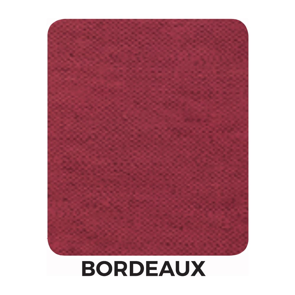 Set Cuscini Coprisedia Imbottiti Sfoderabili Modello Panama Made In Italy Fascia Quadrata 4Pz Bordeaux - Foto 2