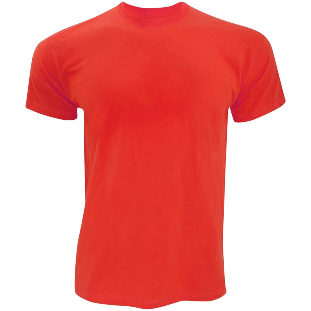 Screen Stars Maglia Tinta Unita 100% Cotone Uomo (l) (rosso)  - Foto 1