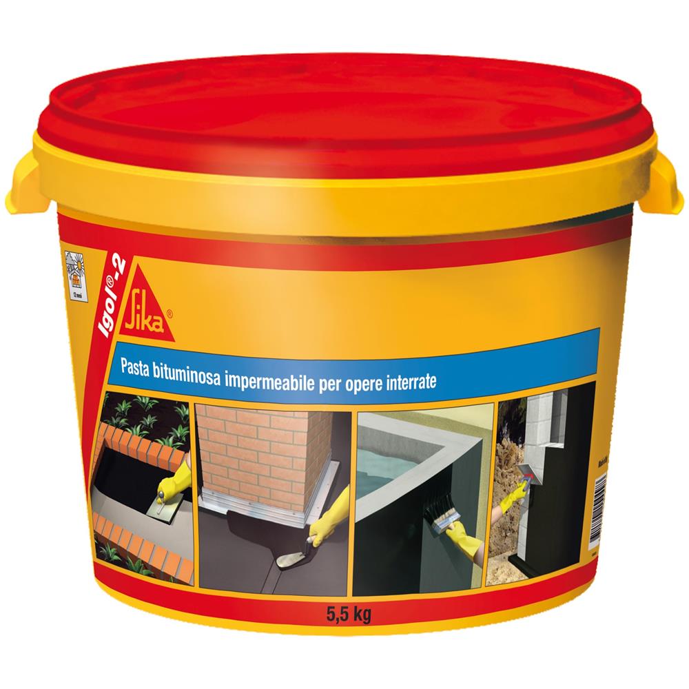 Igol 2 Emulsione Bituminosa Per Impermeabilizzazioni Plastiche 5.5 Kg - Foto 1