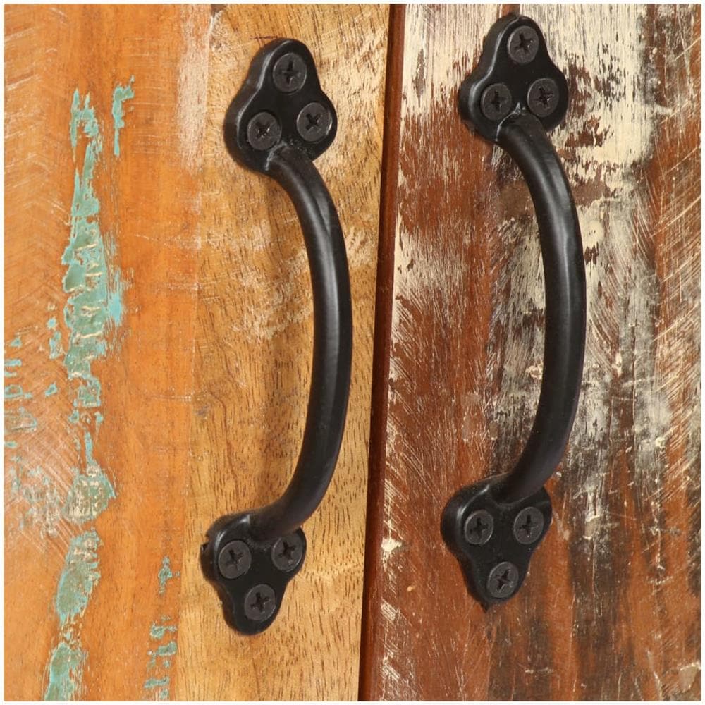 Libreria 60x35x180 Cm In Legno Massello Di Recupero - Foto 2