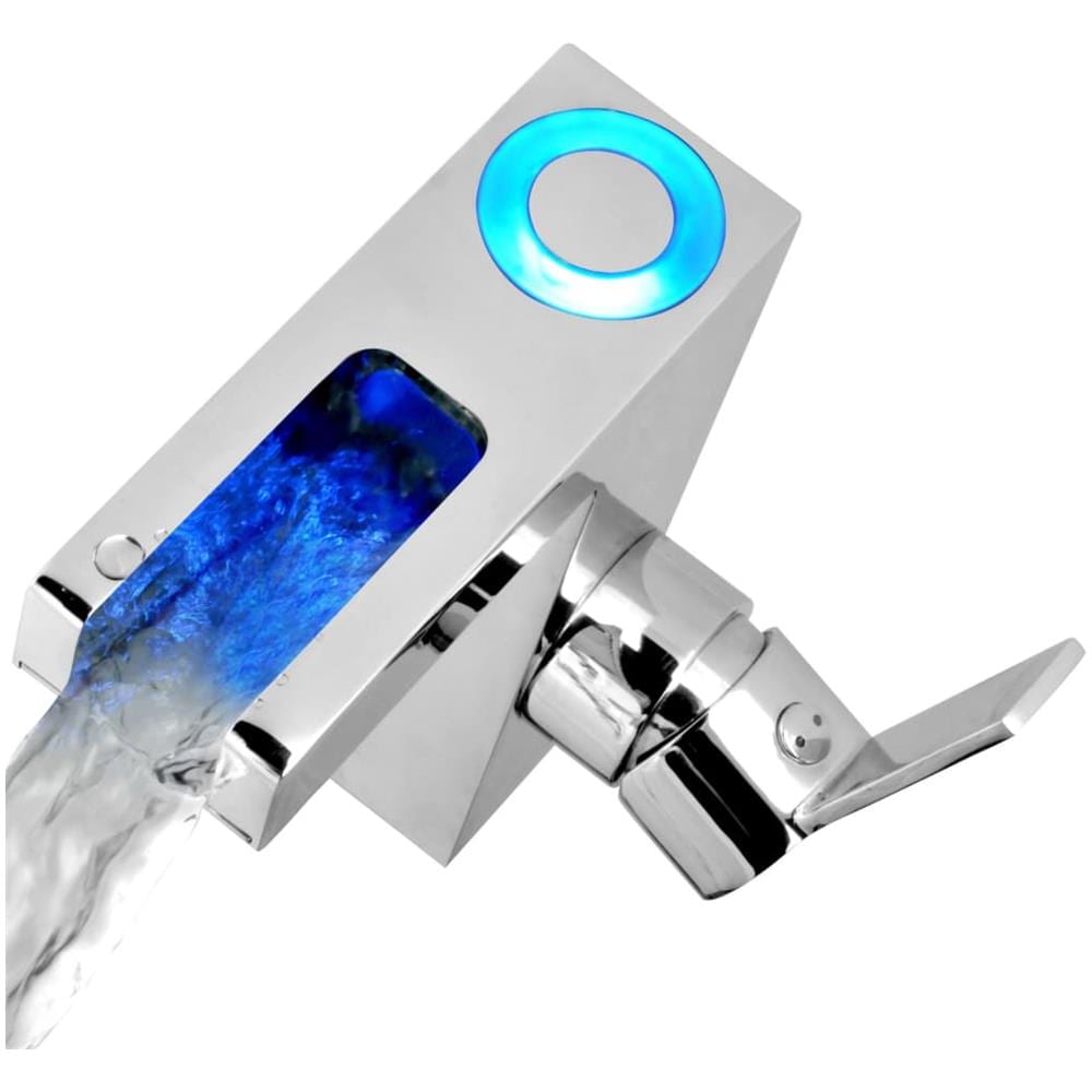 Miscelatore per Lavabo a Cascata con LED ORINOCO Cromo - Foto 2
