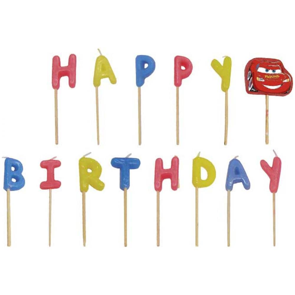 Procos - Candeline Multicolore Happy Birthday Cars - Foto 1