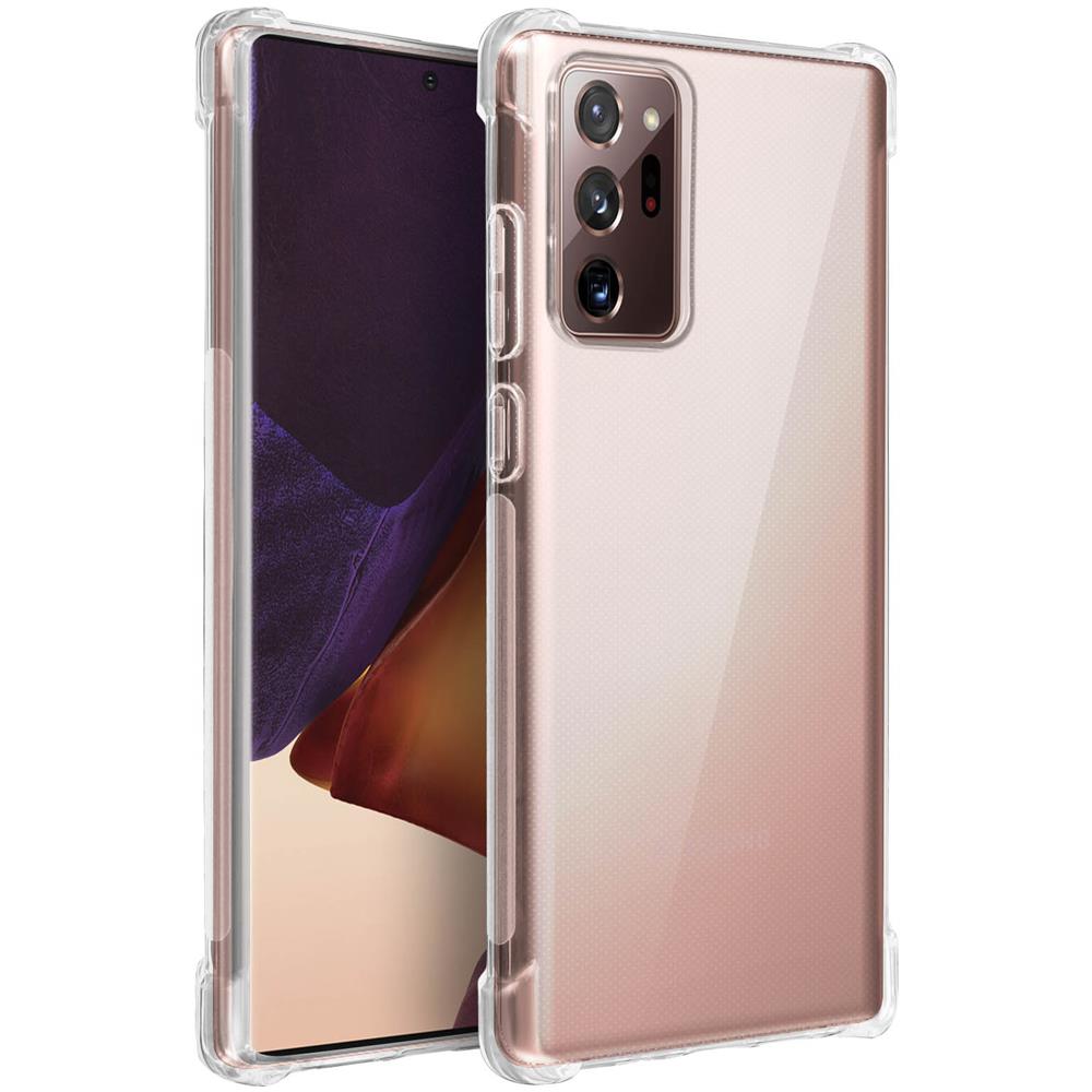 Cover Samsung Galaxy Note 20 Ultra Silicone Bumper Resistente Trasparente Akashi - Foto 2
