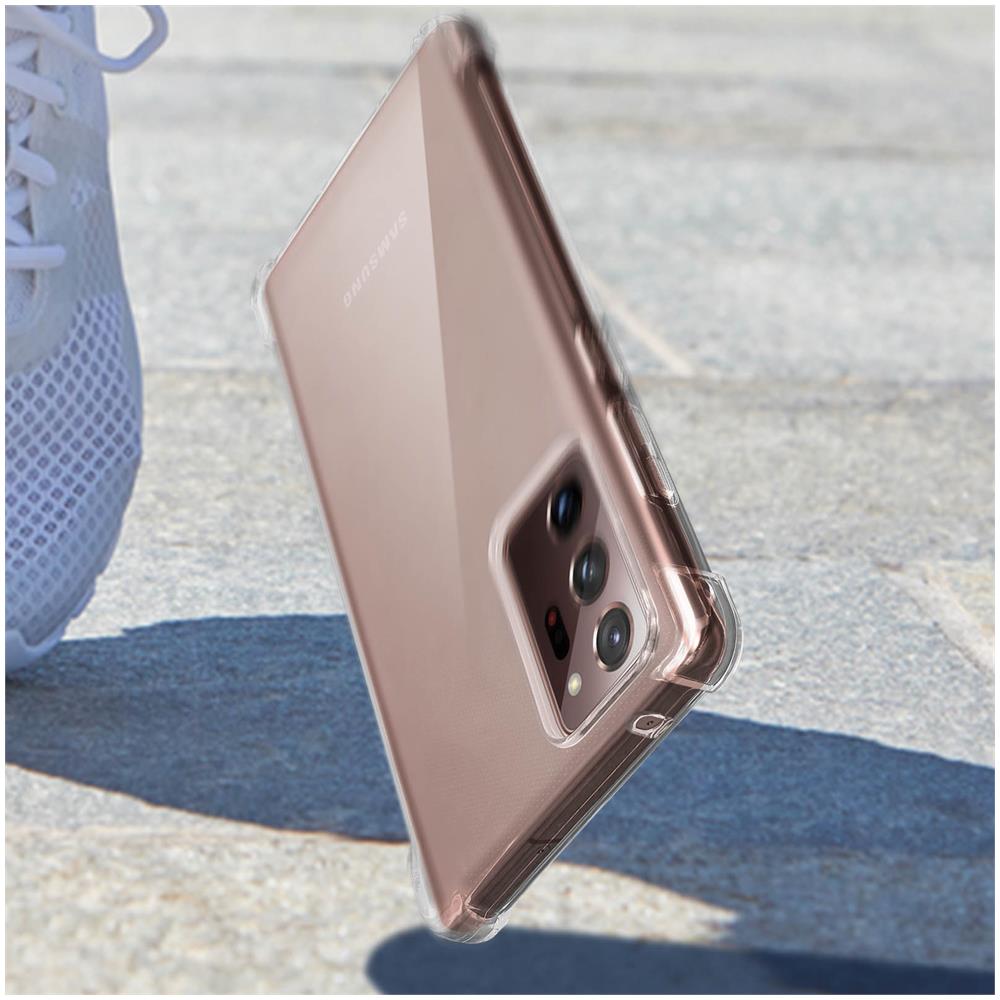 Cover Samsung Galaxy Note 20 Ultra Silicone Bumper Resistente Trasparente Akashi - Foto 5