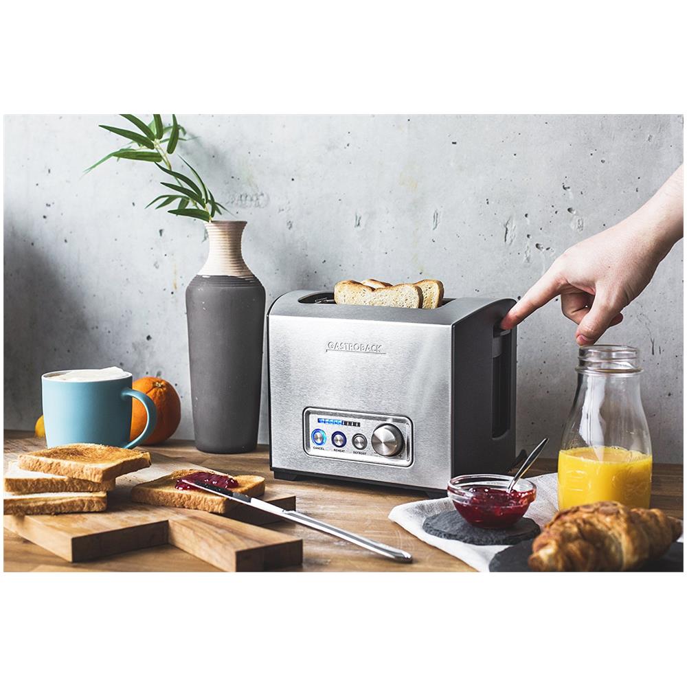 Tostapane Pro 2S a 2 Fette Potenza 950 W Colore Nero / Inox - Foto 2