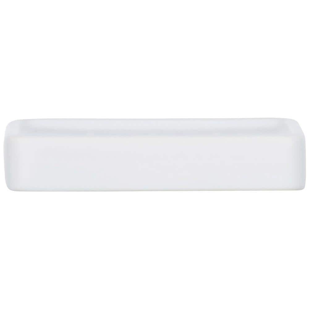 Sapone In Ceramica, Supporto Rettangolare Hexa Con Bordi Arrotondati - - Foto 3