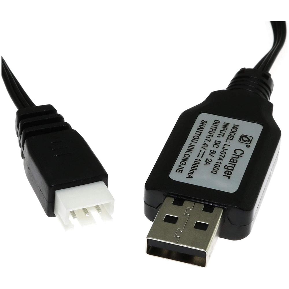 1 Pezzo 7.4v Batteria Al Litio Cavo Di Ricarica Usb Per Syma X8c X8g X8hw Hubsan H501s H501a B2w - Foto 2