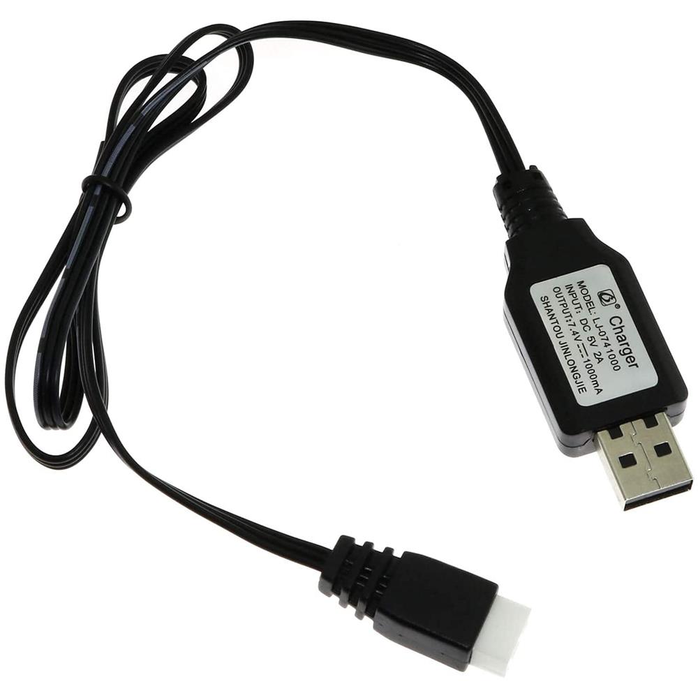 1 Pezzo 7.4v Batteria Al Litio Cavo Di Ricarica Usb Per Syma X8c X8g X8hw Hubsan H501s H501a B2w - Foto 3