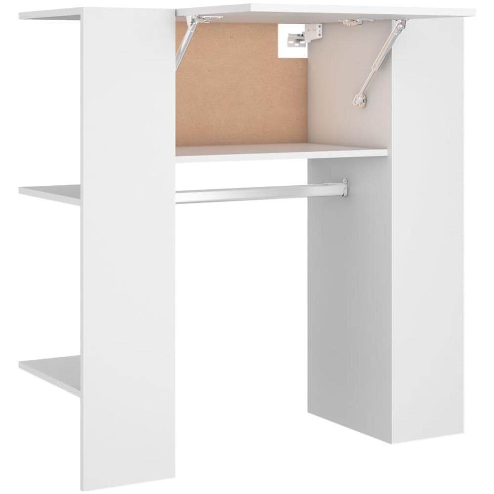 Scaffale Da Corridoio Bianco 97,5x37x99 Cm In Legno Multistrato - Foto 2