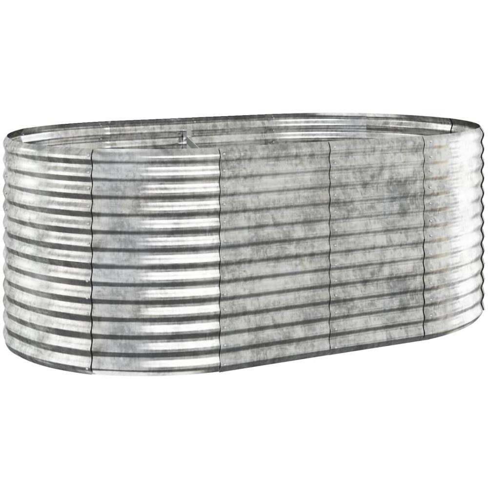 Letto Giardino Acciaio Verniciato Polvere 175x100x68cm Argento - Foto 1