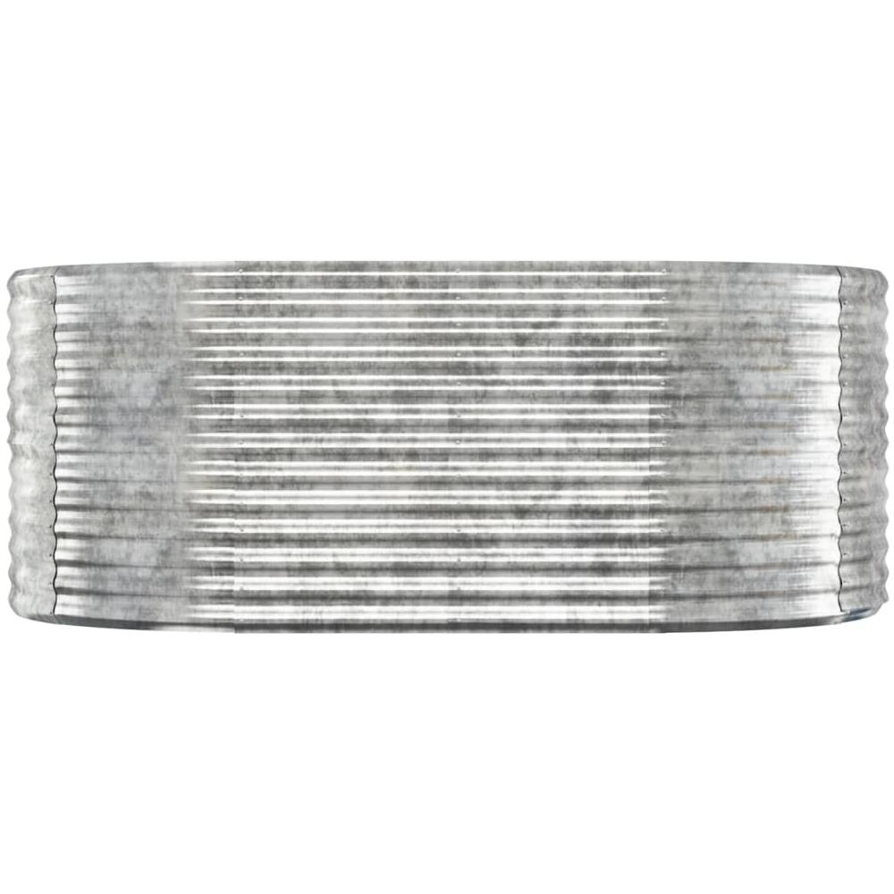 Letto Giardino Acciaio Verniciato Polvere 175x100x68cm Argento - Foto 2