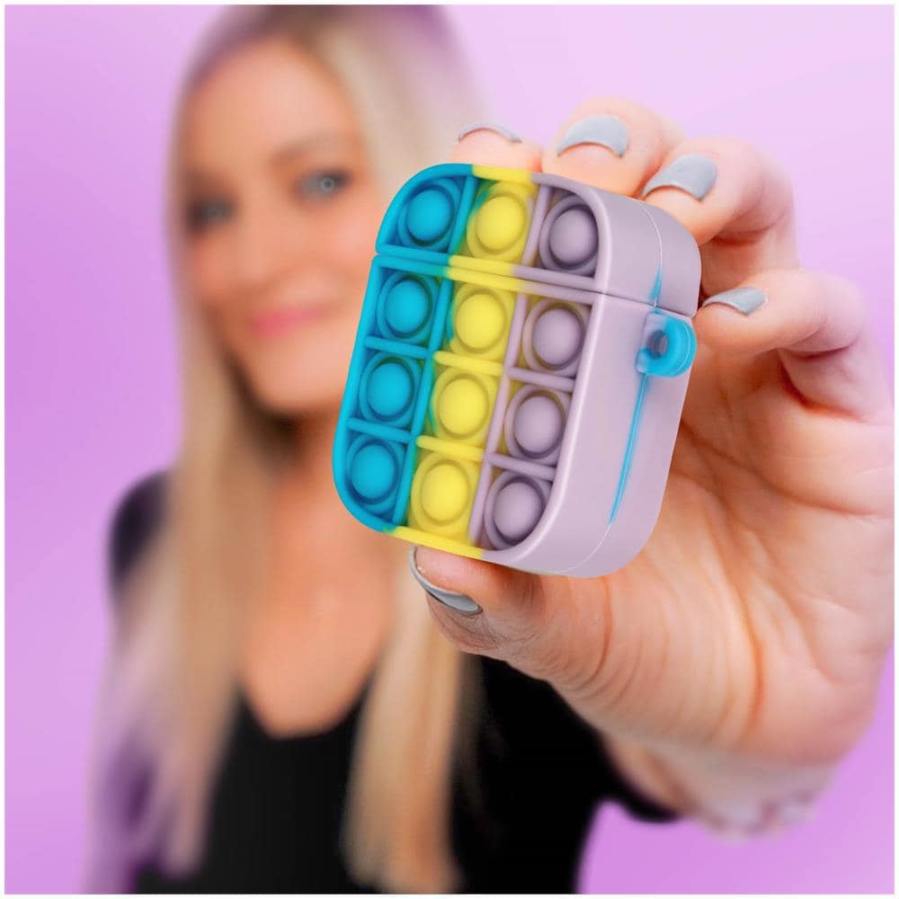 Cover Airpods Bubble Pop Silicone Design 2 Parti Multicolor - Foto 2