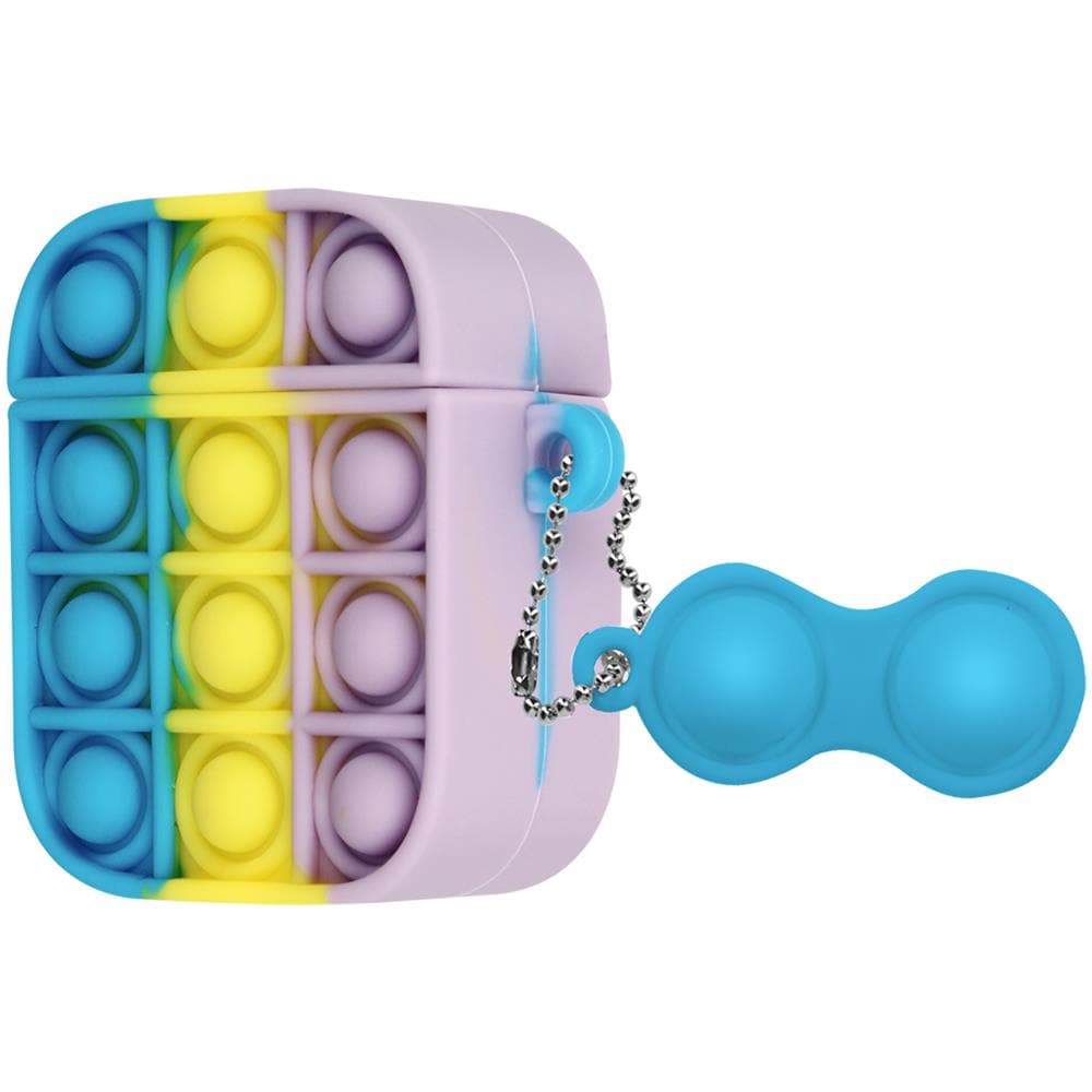 Cover Airpods Bubble Pop Silicone Design 2 Parti Multicolor - Foto 1