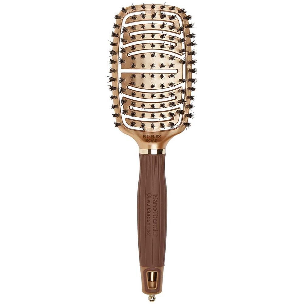 Ceramica Nanotermica + Ion Flex Spazzola Per Capelli Ventilata E Avvolgente Per Il Cuoio Capelluto Nt-flexbr (cinghiale) - Foto 7