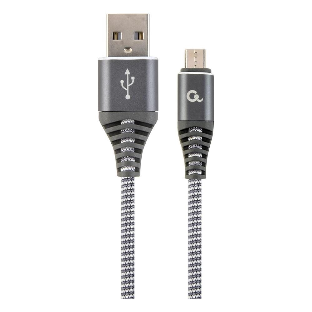 CC-USB2B-AMMBM-1M-WB2 cavo USB USB 2.0 Micro-USB B USB A Grigio, Bianco - Foto 1