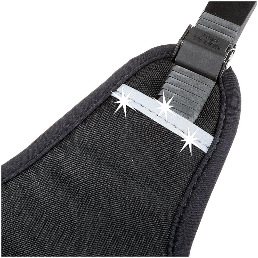 Pettorina Ergonomica Per Cani Taglia Medio-grande Ergotrekking P Medium, Sei Chiusure Con Microregolazione, Morbida Imbottitura, Riflettente, Ideale Per Escursioni, Nero - Foto 7