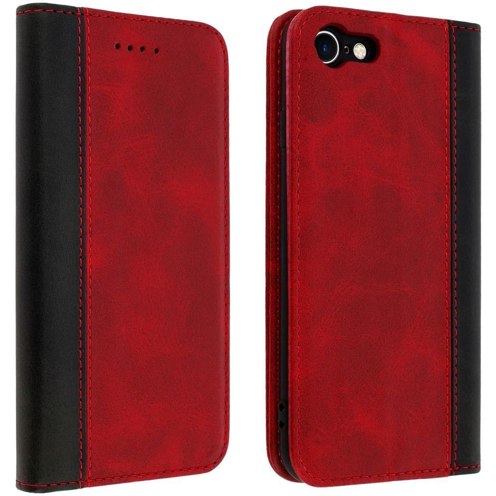 Custodia Iphone 7 E 8 Portacarte Funzione Supporto Rosso - Foto 1