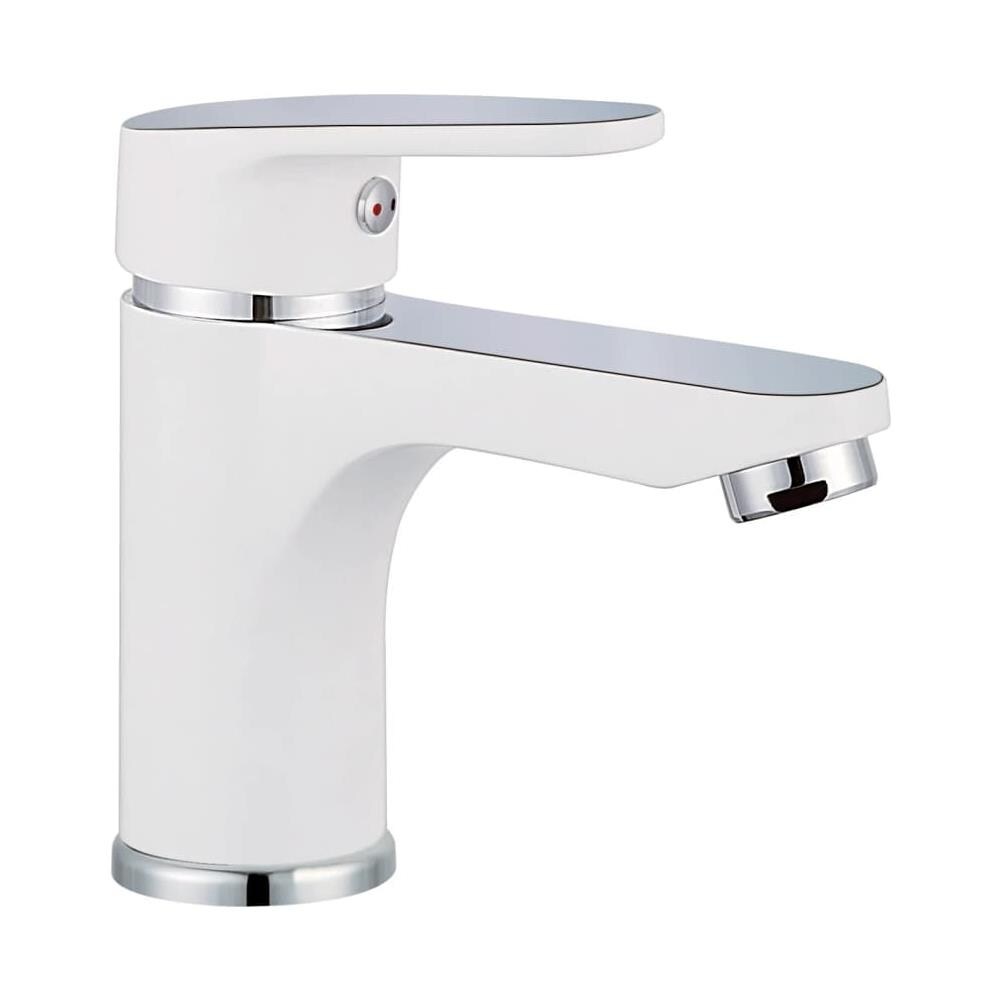 Rubinetto Miscelatore Per Lavabo Alaska Bianco E Cromo - Foto 1