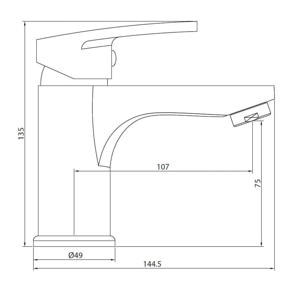 Rubinetto Miscelatore Per Lavabo Alaska Bianco E Cromo - Foto 7