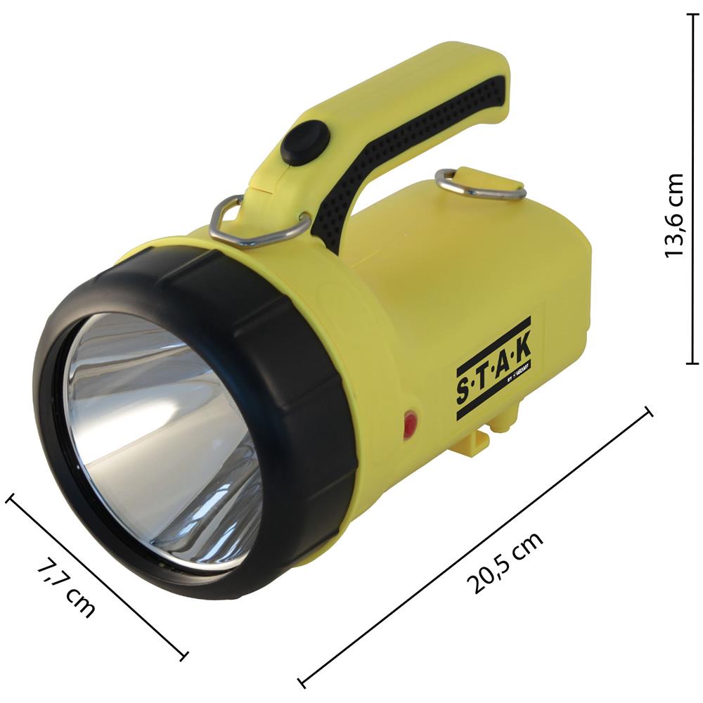 Faro Torcia Led Ricaricabile Atex 5w 300lm Con Base Di Carica A Muro Spotex - Foto 2