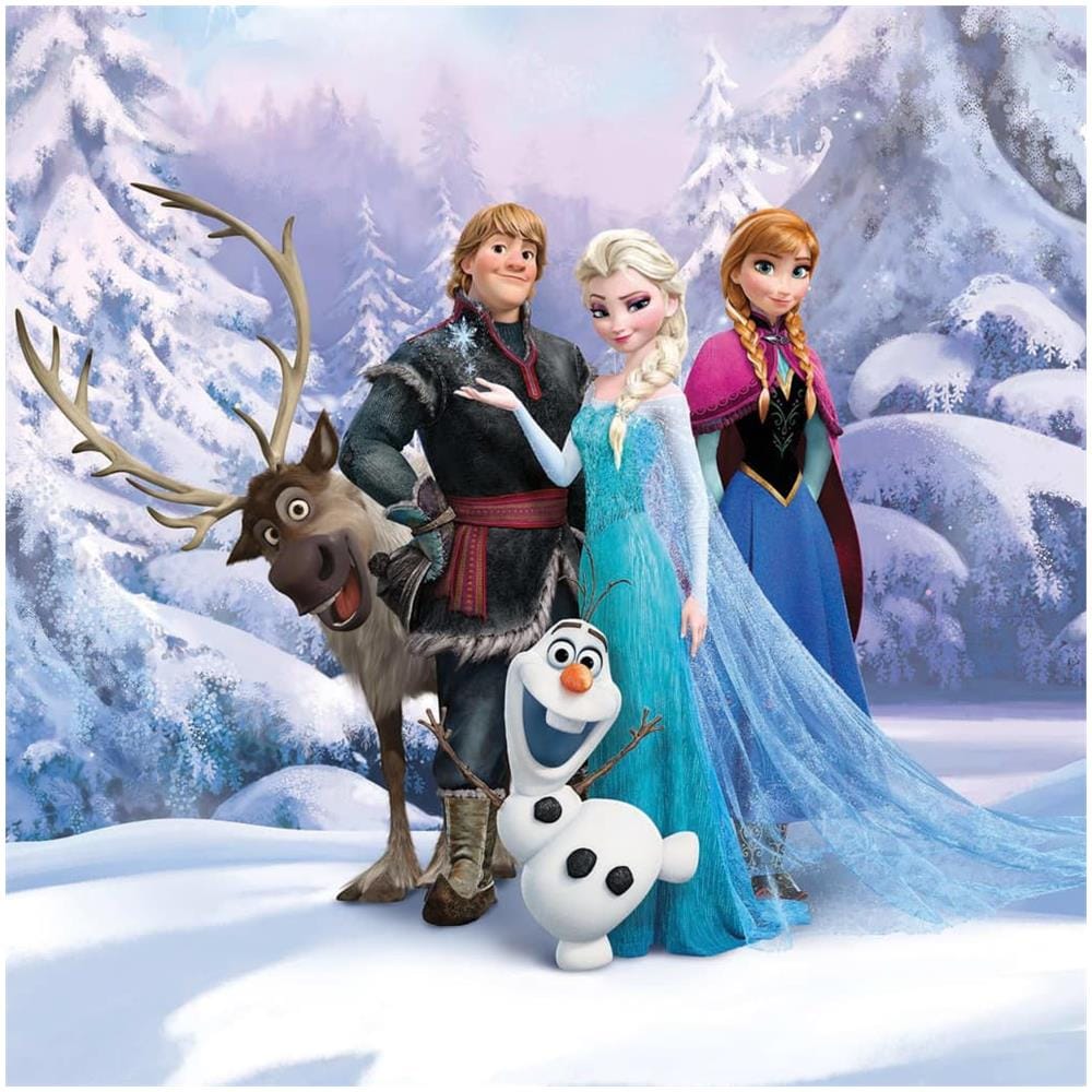 Fotomurale Frozen Winterland 184x254 Cm Blu - Foto 1