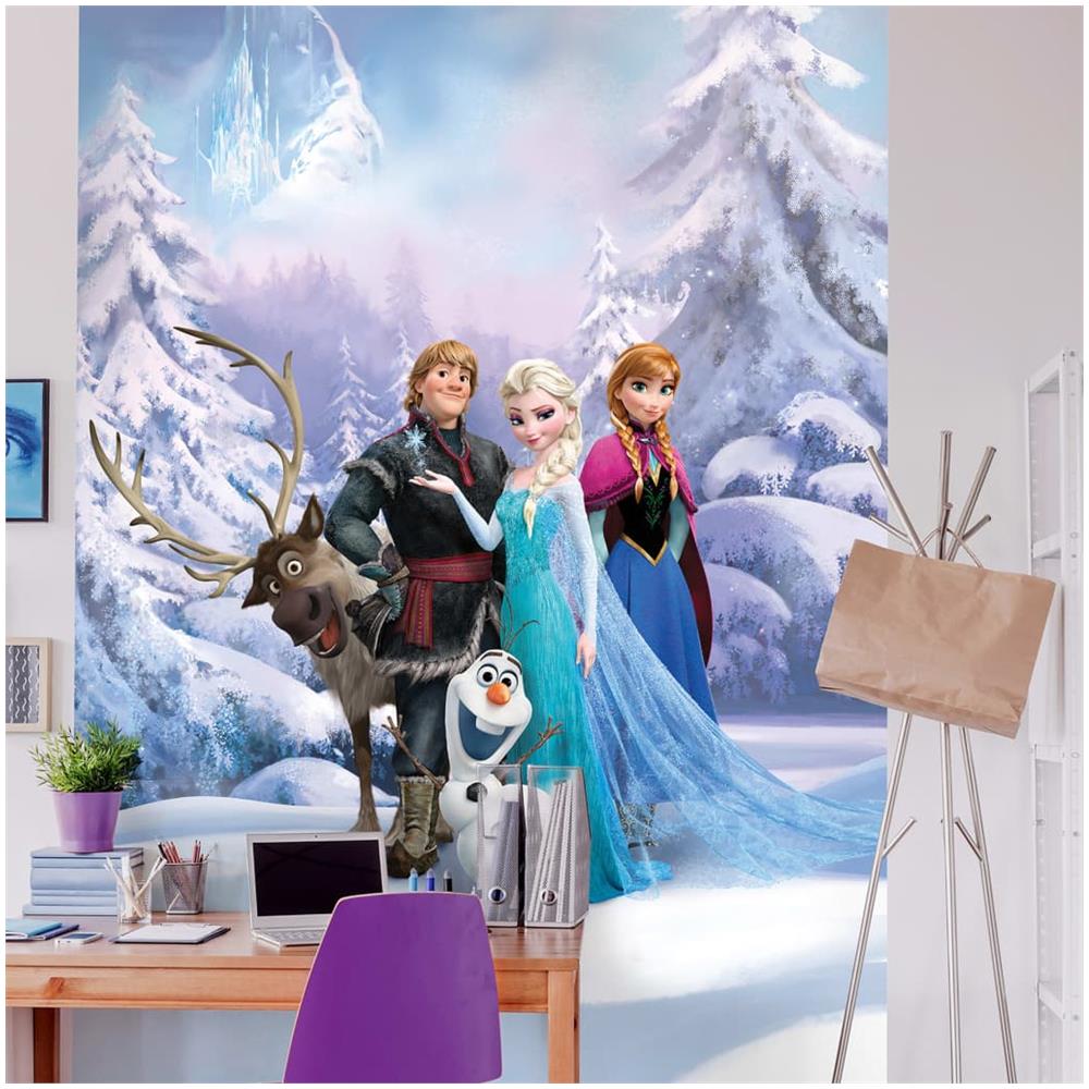 Fotomurale Frozen Winterland 184x254 Cm Blu - Foto 2