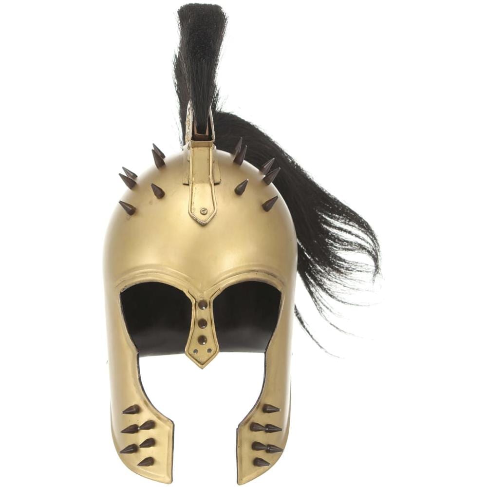 Elmo Da Guerriero Greco Antico Per Larp In Acciaio Ottone - Foto 2