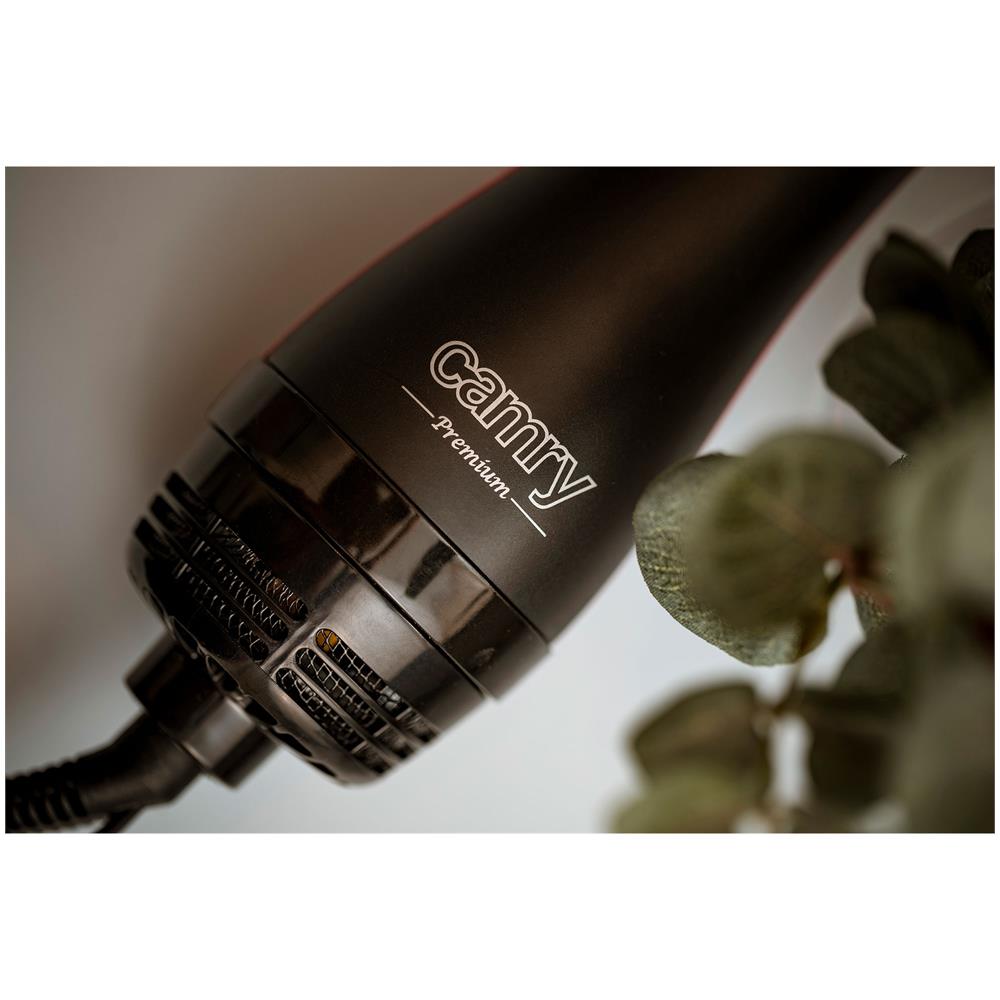 Camry Cr2025 Spazzola Asciugacapelli, 3 Temperature, 2 Velocità, Ceramica, Por Styling 1800w Nero - Foto 8