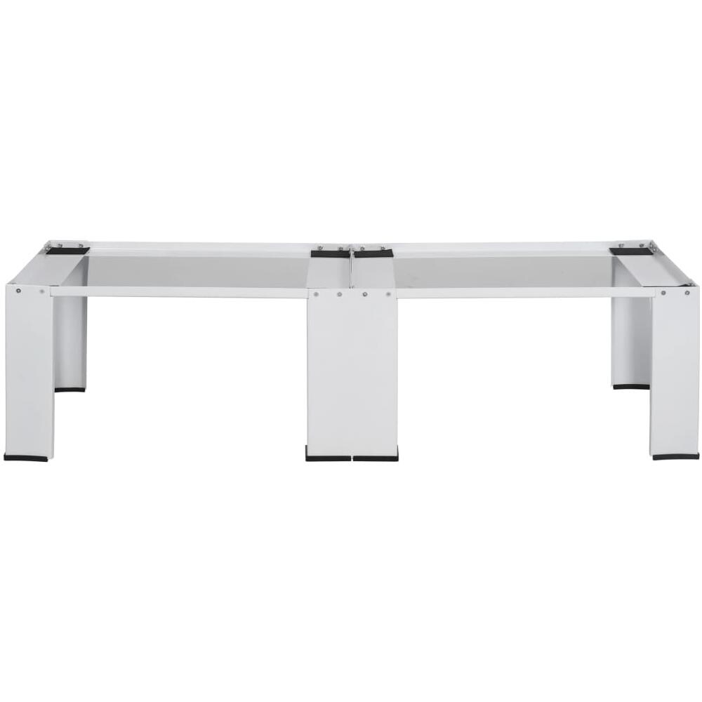 VIDAXL Supporto Doppio per Lavatrice e Asciugatrice Bianco IV8714