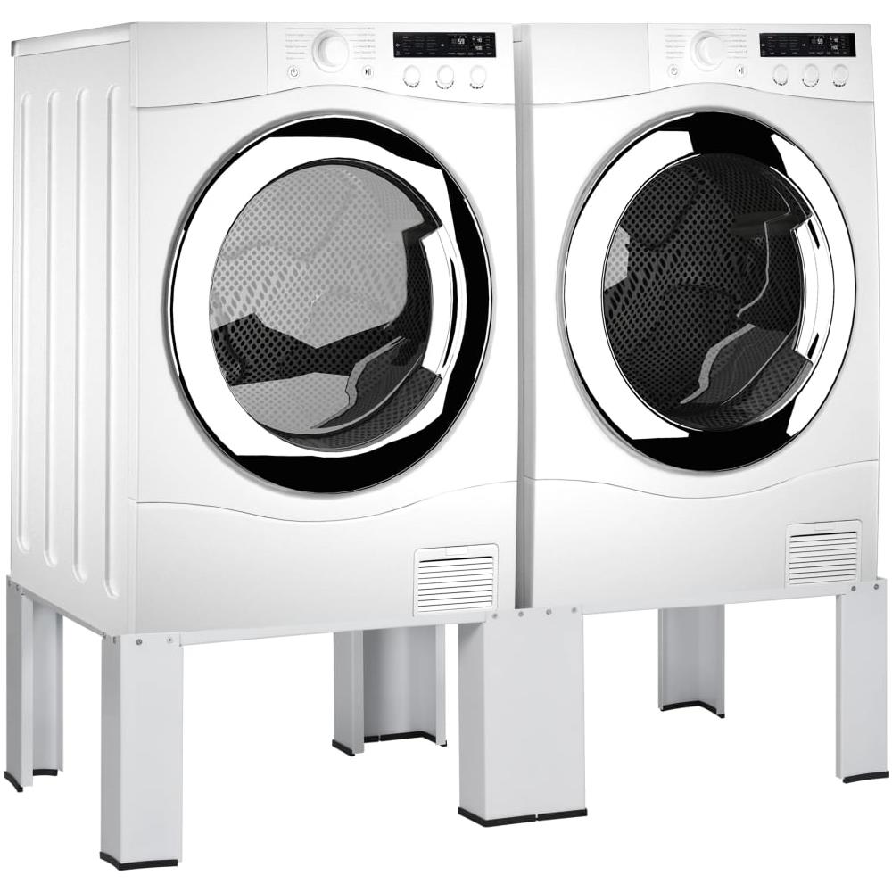VIDAXL Supporto Doppio per Lavatrice e Asciugatrice Bianco IV8714