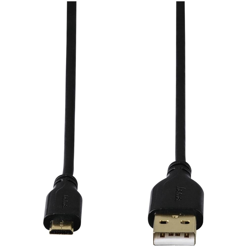 0.75m, USB2.0-A / USB2.0 Micro-B 0.75m USB A Micro-USB B Nero cavo USB - Foto 2