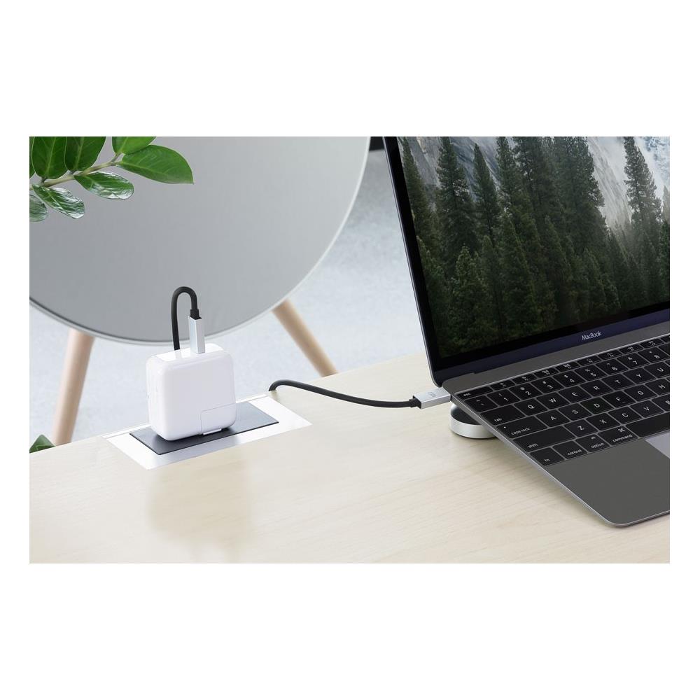 AluCable USB-C - USB USB-C USB-C Nero, Bianco cavo di interfaccia e adattatore - Foto 2