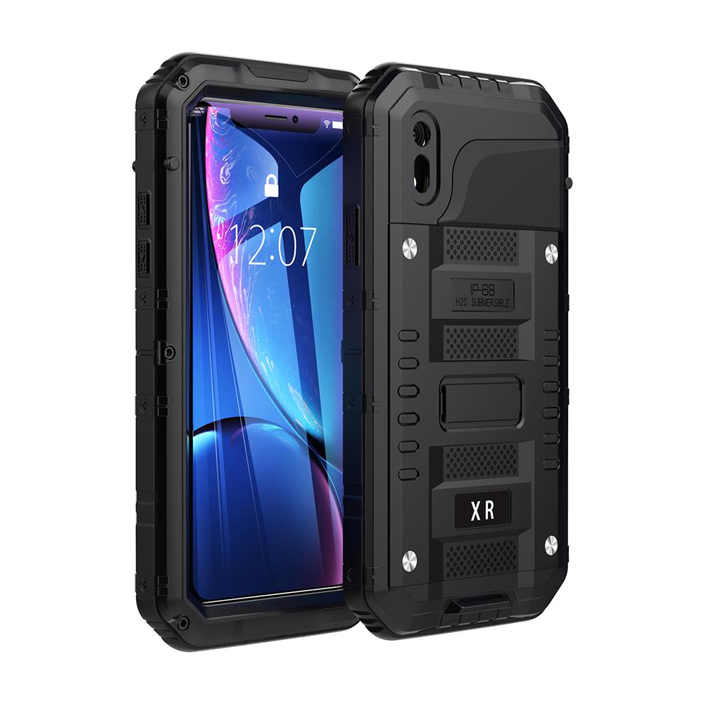 Cadorabo Custodia Compatibile Con Apple Iphone Xr In Nero - Robusta Protezione A 360° Con Protezione Del Display - Coperchio Protettivo Antiurto Outdoor Heavy Duty - Foto 1