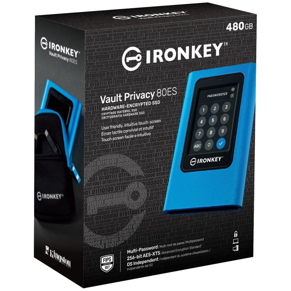 SSD Estermo 1.92 TB Serie IronKey Vault Privacy 80 per Microsoft Windows® / macOS® / Linux / Chrome OS USB 3.0 / USB 3.1 / USB 3.2 Gen 1 - Foto 3