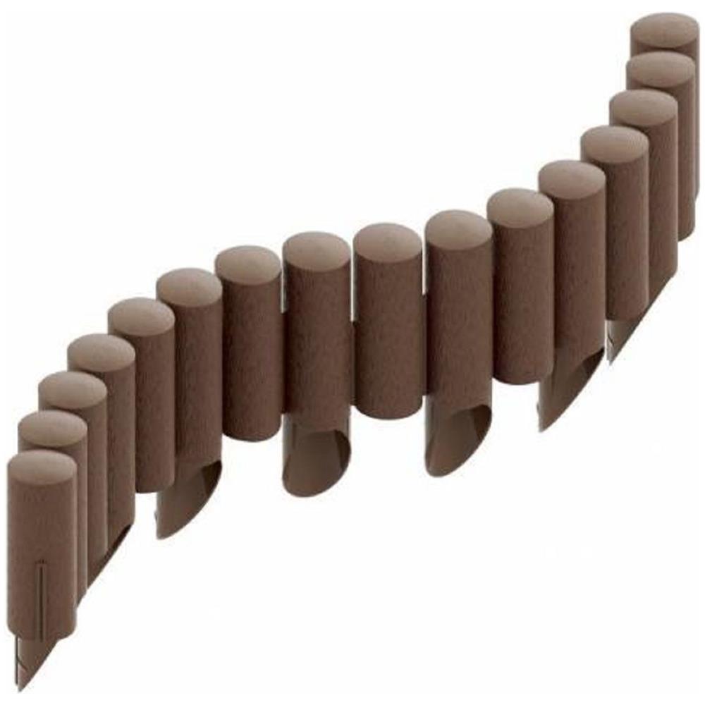 Palizzate Di Plastica Marrone 2.3m X 25,5 Cm | Aiuole Giardino | Cordoli Per Aiuole - Foto 2