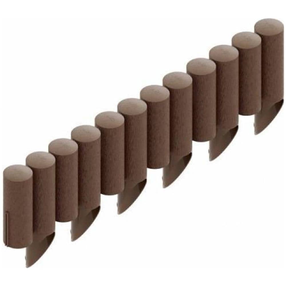 Palizzate Di Plastica Marrone 2.3m X 25,5 Cm | Aiuole Giardino | Cordoli Per Aiuole - Foto 1
