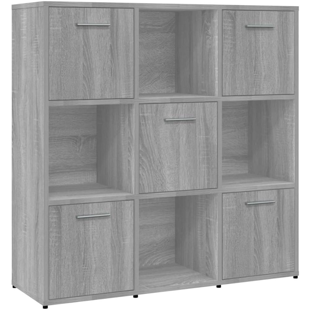 Libreria Grigio Sonoma 90x30x90 Cm In Legno Multistrato - Foto 2