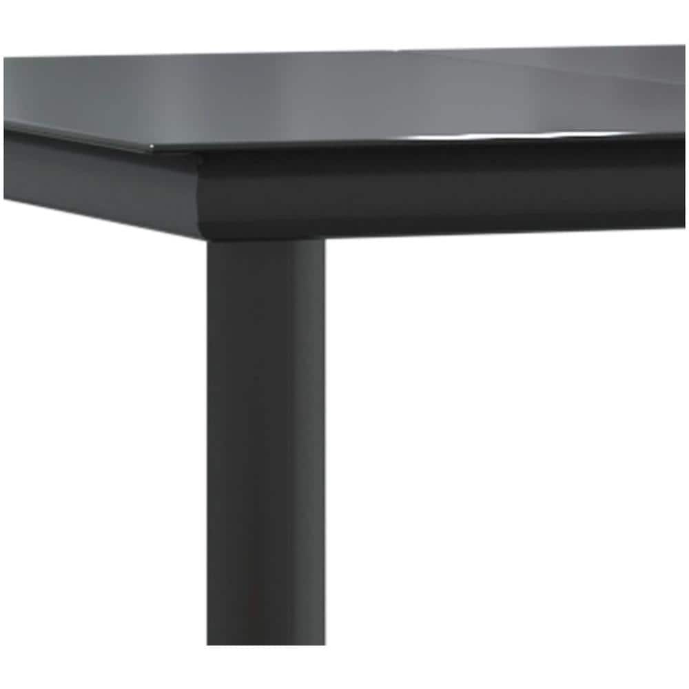 Set Da Pranzo Da Giardino 7 Pz Nero Con Cuscini In Polyrattan - Foto 3