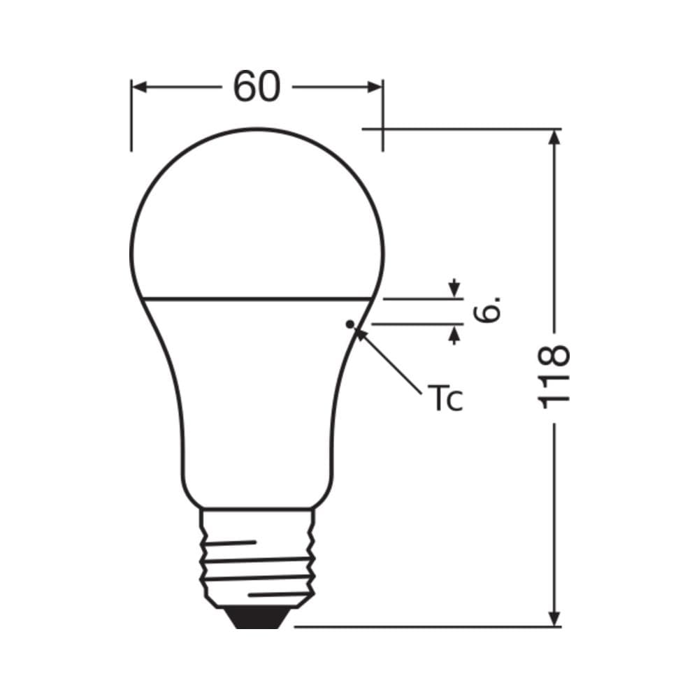 Pack 3 Lampadina Led Osram A E27 Opale 10w 1055lm 2700k Ip20 200° [lv-4058075819436] - Foto 2
