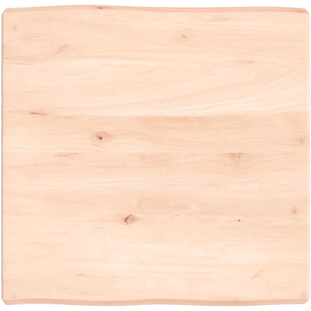 Piano per Tavolo 60x60x (2-6) cm Rovere Non Trattato Bordi Vivi - Foto 1