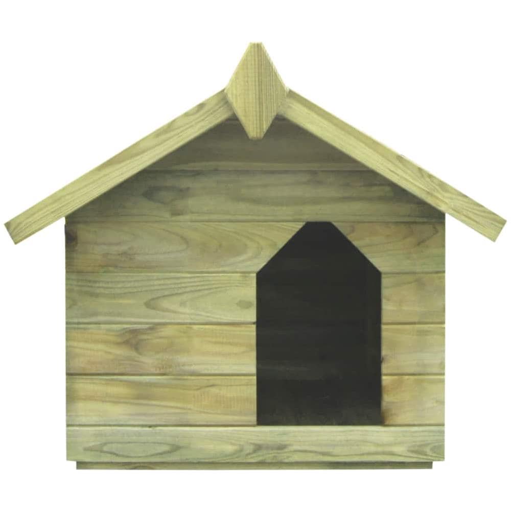 Cuccia Per Cane Da Esterno Tetto Apribile Legno Impregnato Fsc - Foto 2