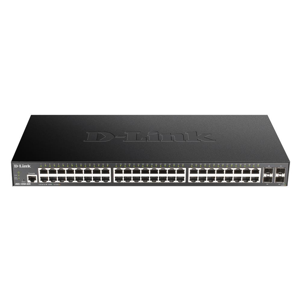 Switch DGS-1250-52X 48 Porte Gigabit Ethernet 10 / 100 / 1000 Mbps RJ45 con 4 Porte SFP+ Managed - Foto 1