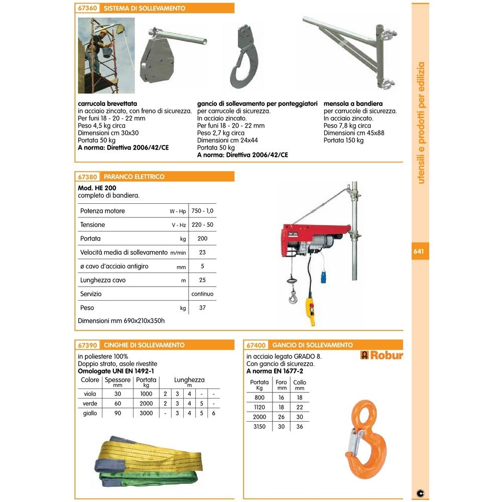 CINGHIA DI SOLLEVAMENTO MM.30-1000 KG MT.4 COLORE VIOLA