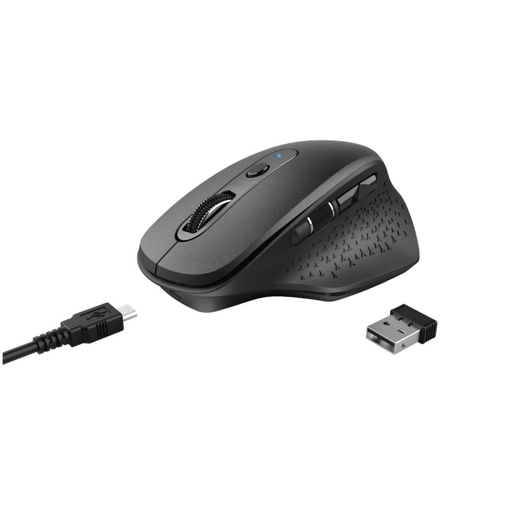 Mouse Wireless Ozaa Ottico 6 Tasti 2400 DPI Colore Nero - Foto 2