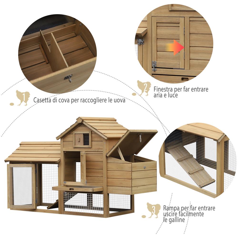 Pollaio Prefabbricato In Legno Per 2 Galline Per Giardino - Foto 2